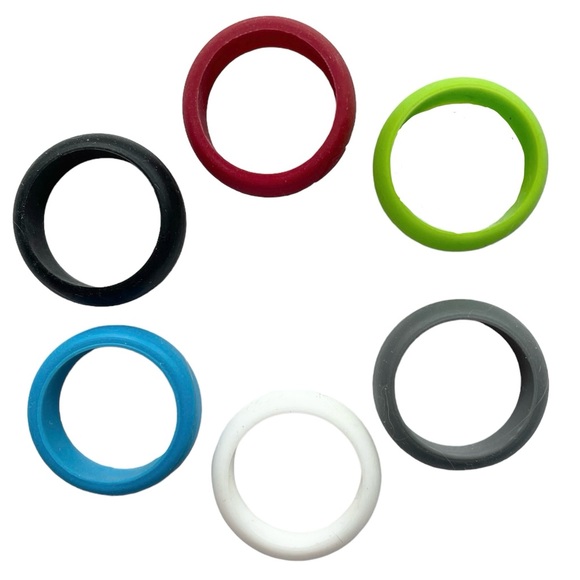 NEW - 6 Rings - Silicone Bands Size 9/10 - Picture 3 of 10